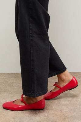 Pippin Bow Detail Mary Jane Ballet Pumps
