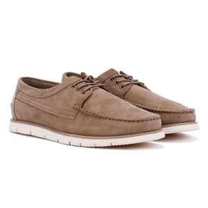 Ben Sherman Soho Heren Grijze Suède Veterschoenen