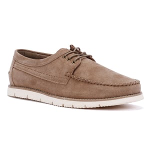 Ben Sherman Soho Heren Grijze Suède Veterschoenen