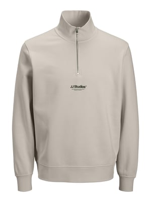 Jack & Jones Mens Sweatshirts 1/4 Zip High Neck Long Sleeve