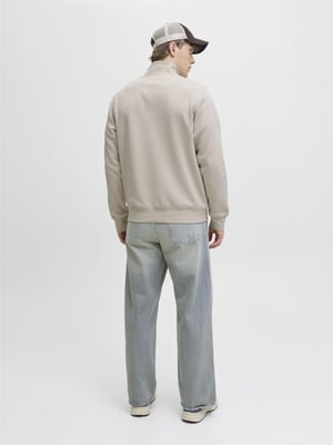 Jack & Jones Mens Sweatshirts 1/4 Zip High Neck Long Sleeve