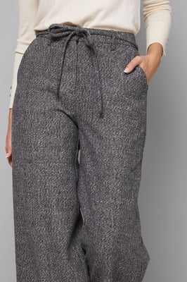 Tie Waist Straight Leg Trouser