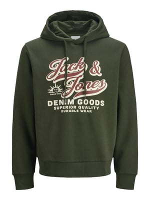 Jack & Jones Mens printed Hoodie Logo Sweatshirt Pullover