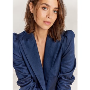 Summum R linen blend navy
