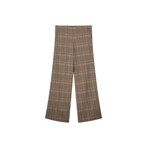 Summum 4s2676-30641 wide leg pants check jacquard