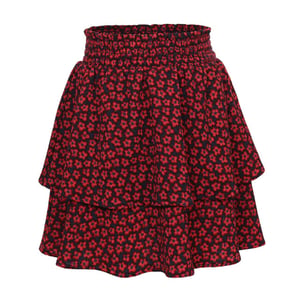 Looxs Revolution Rokje krinkel red flower voor meisjes in de kleur
