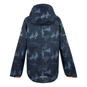 Regatta Waterdicht kinder/kinderjack Lever II Camo (Marine/Tangerine Tango)