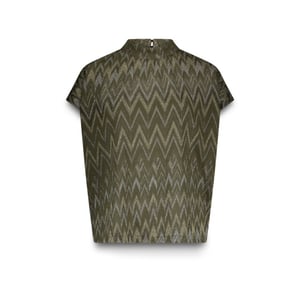 Summum Top zig zag lurex tops 3s5177-30718