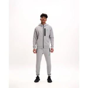 Malelions Sport counter hooded vest grey/green ms1-ss25-19-147