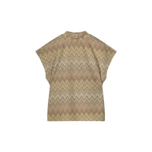 Summum 3s5088-30661 cap sleeve top zig zag jacquar