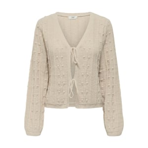 Jacqueline de Yong Jdysigrid life ls tie cardigan knt beige