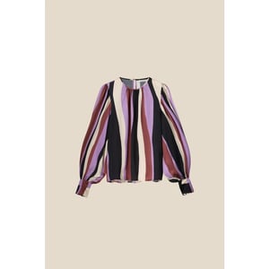 Summum 2s3027-11916 top puffy sleeves stripe printed