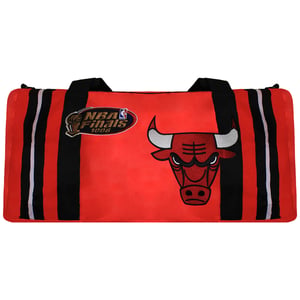 Mitchell & Ness NBA Chicago Bulls Satin Red Duffle Bag