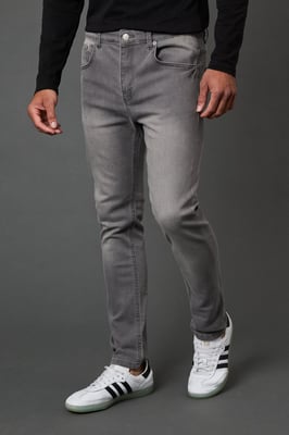 Grey Stretch Skinny Fit Jeans