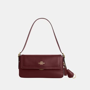 Etta Small Flap Shoulder Bag in Soft Smooth Leather
