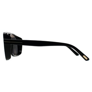 Tom Ford Aviator Mens Shiny Black Dark Grey Rosco FT1022