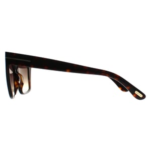Tom Ford Cat Eye Womens Shiny Dark Havana Brown Gradient Winona FT1030