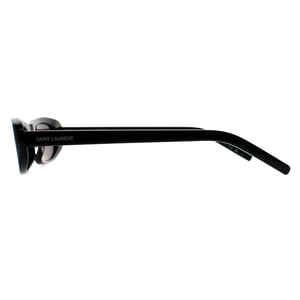 Saint Laurent Rectangle Womens Shiny Black Grey SL557