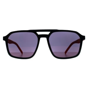 Hugo by Hugo Boss Aviator Mens Black Red Mirror HG 1335/S