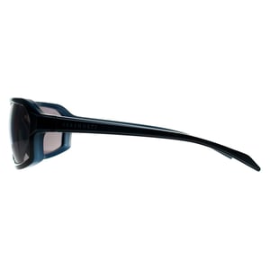 Serengeti Wrap Mens Shiny Dark Blue Spray on Milky Blue Saturn Polarized Smoke Hext