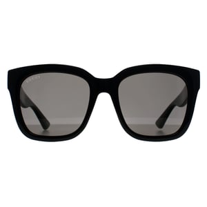 Gucci Square Womens Shiny Black Dark Grey GG1338S