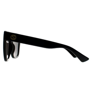 Gucci Square Womens Shiny Black Dark Grey GG1338S