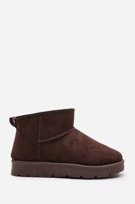 Wheres That From Womens 'Taliah' Mini Faux-Suede Fur Lined Ankle Slipper Boots