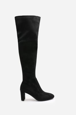 Wheres That From Womens 'Sonya' Suede Block Heel Over The Knee Boots