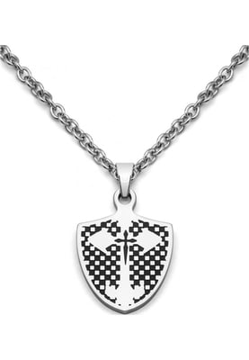 Police 26064PSS-01 Mens Scutcheon Necklace