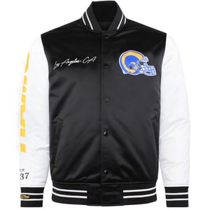 Mitchell & Ness NFL Los Angeles Rams Mens Satin Bomber Jacket