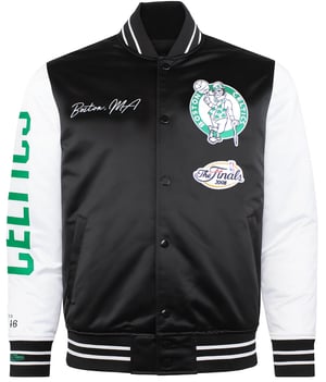 Mitchell & Ness NBA Boston Celtics Mens Satin Bomber Jacket