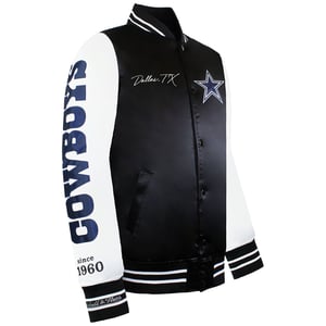 Mitchell & Ness NFL Dallas Cowboys Mens Satin Bomber Jacket