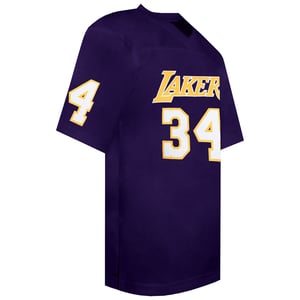 Mitchell & Ness NBA Los Angeles Lakers 34 O'Neal Mens Audible Jersey