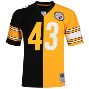 Mitchell & Ness NFL Pittsburgh Steelers 43 Polamalu Split Legacy Jersey