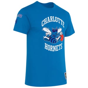 Mitchell & Ness NBA Charlotte Hornets Origins Mens Blue T-Shirt