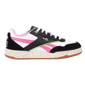 Reebok Volwassen BB 4000 II Leren Sportschoenen (Zwart/roze)