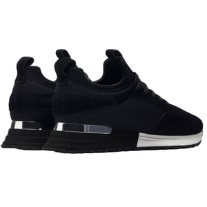 Mallet Heren Archway Leren Trainers (Zwart)