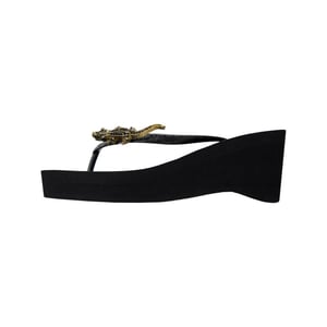Uzurii Black crocodile switch high heel zwart