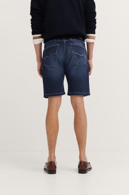 Bugatti Herren Jeans Bermuda in used-wash dessin
