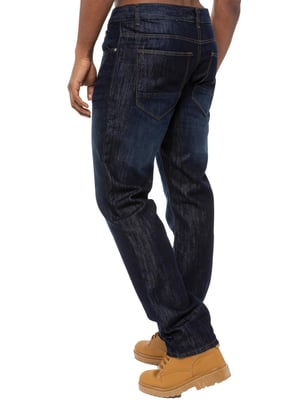 Enzo | Mens Regular Fit Straight Leg Jeans