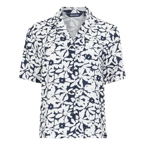 Regatta Dames/Dames Salise Bloemen Lichtgewicht Shirt (Marine, Wit)