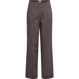 Only Onlraven life hw str slit pant tlr chocolate marti
