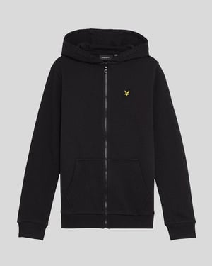 Lyle & Scott Boys' Loopback Cotton Full Zip Hoodie - Black