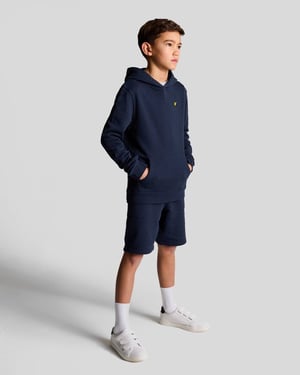 Lyle & Scott Loopback katoenen hoodie voor jongens - marineblauw