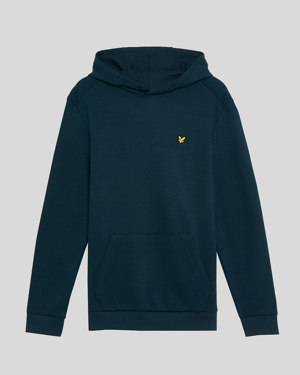 Lyle & Scott Brushback Fleece Hoodie voor jongens - Marineblauw