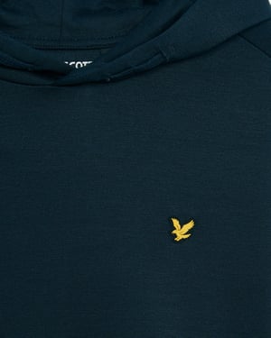 Lyle & Scott Brushback Fleece Hoodie voor jongens - Marineblauw