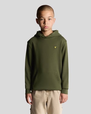 Lyle & Scott Jongens Loopback Katoenen Hoodie - Groen