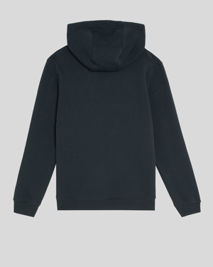 Lyle & Scott jongens geborstelde achterkant hoodie - marineblauw