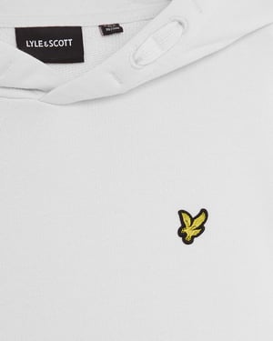 Lyle & Scott Loopback katoenen hoodie voor jongens - wit
