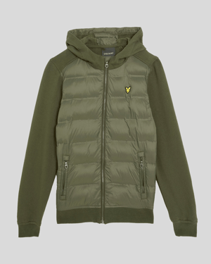 Lyle & Scott Pojkar Hybrid Huvtröja - Grön